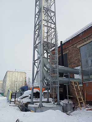 Самонесущая дымовая труба 33 метра
